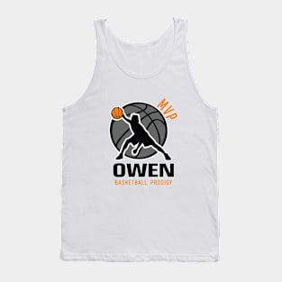 Owen MVP Custom Player Basketball Prodigy Your Name Tank Top